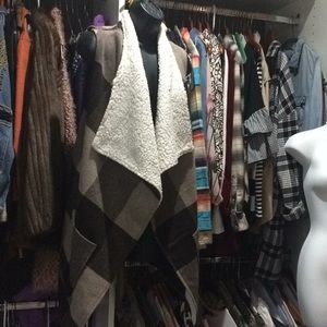 Wool flannel sweater vest